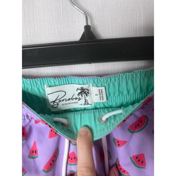 Bonobos Purple Watermelon Print Short Swim Trunks Small - Picture 2 of 7